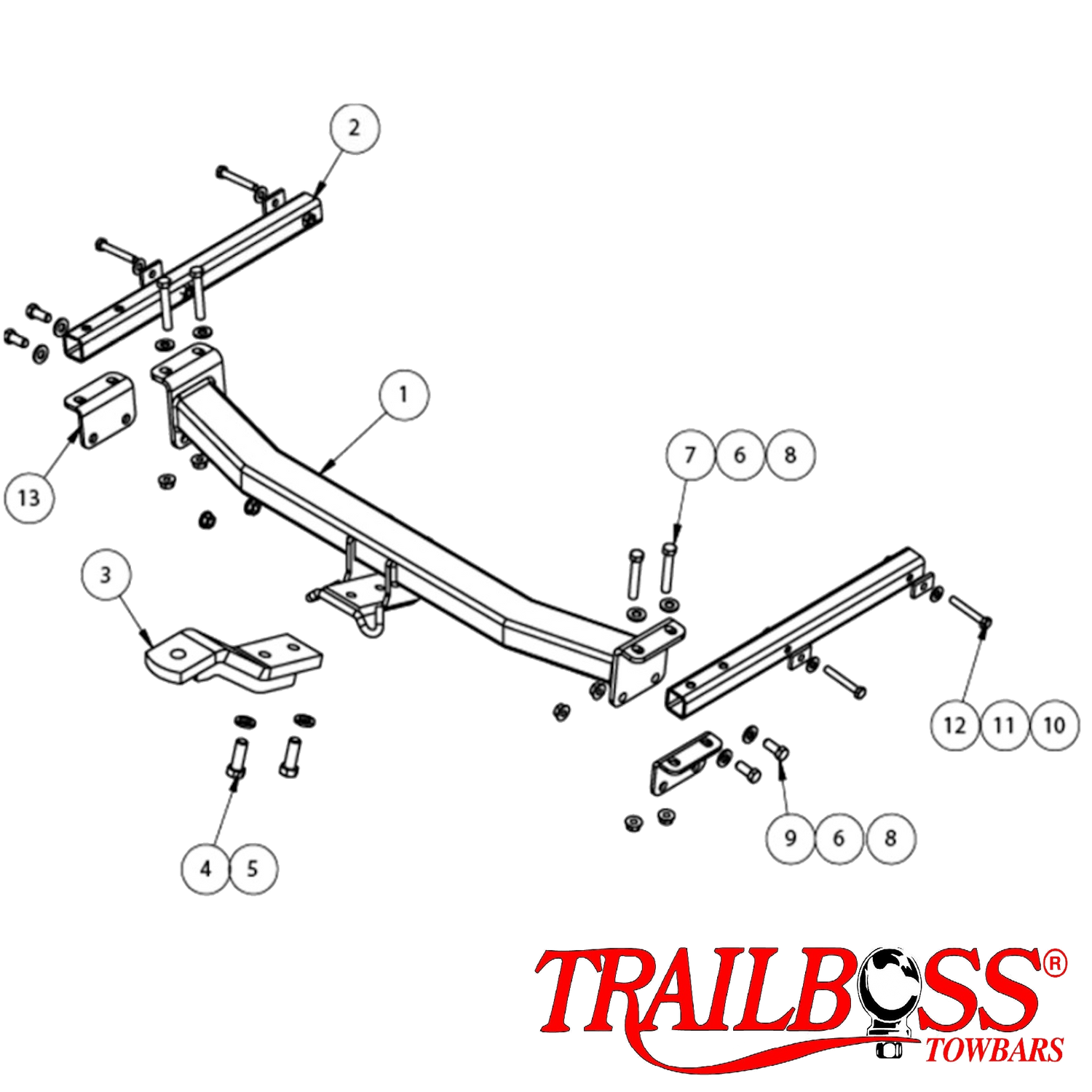Volkswagen Jetta Sedan 07/2011 - 12/2017 - Towbar Kit