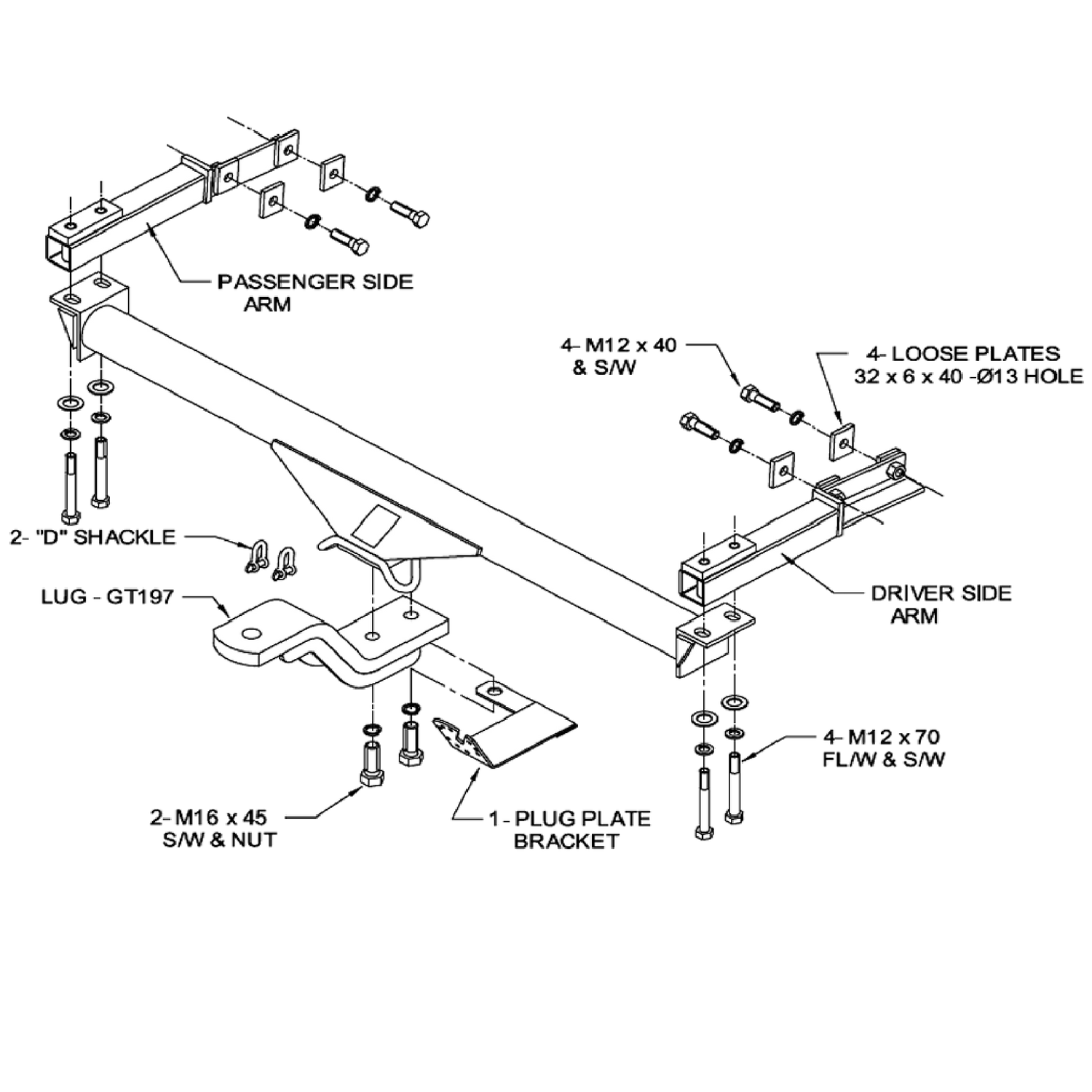 Mercedes-Benz E Class W210 Sedan 07/1995 - 07/2002 - Towbar Kit
