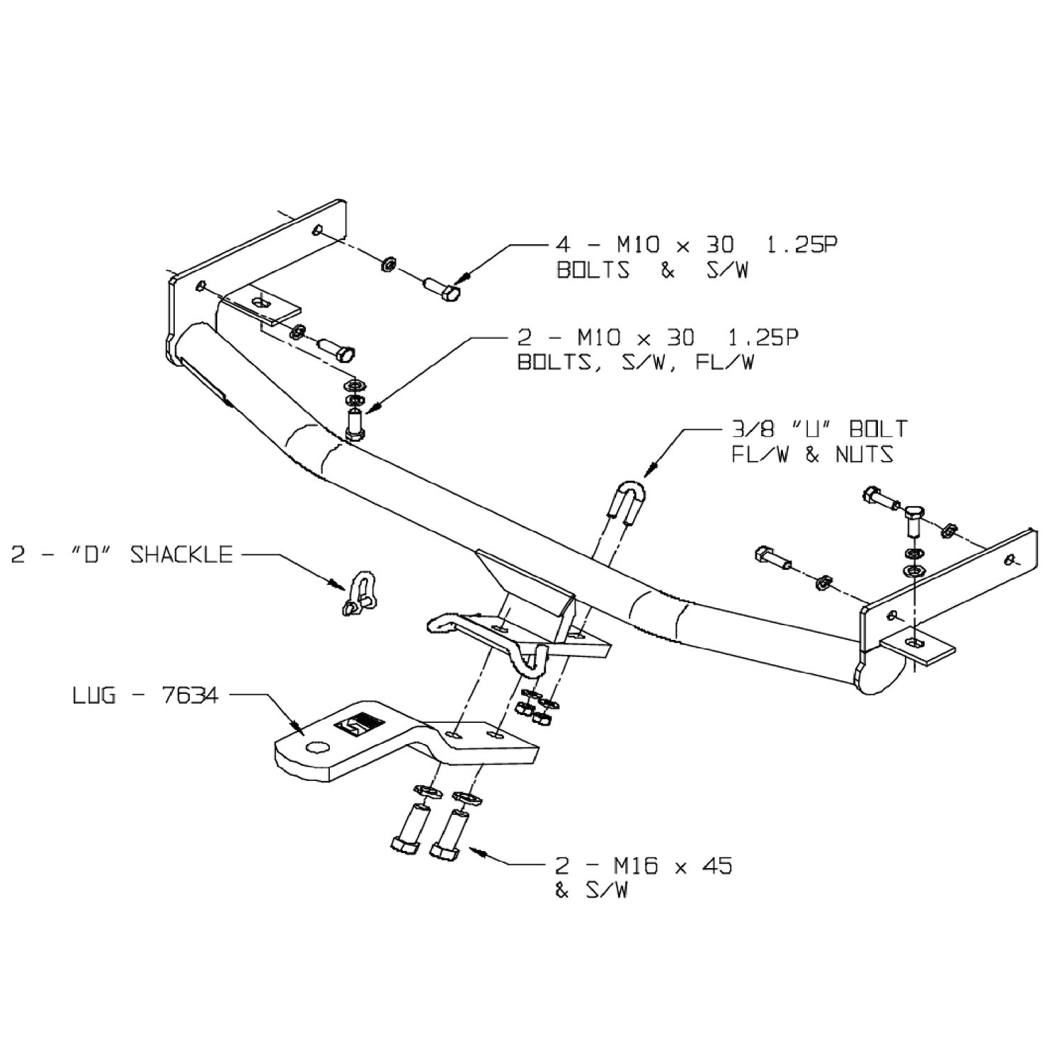 Volvo V40 Wagon 03/1997 - 05/2004 - Towbar Kit