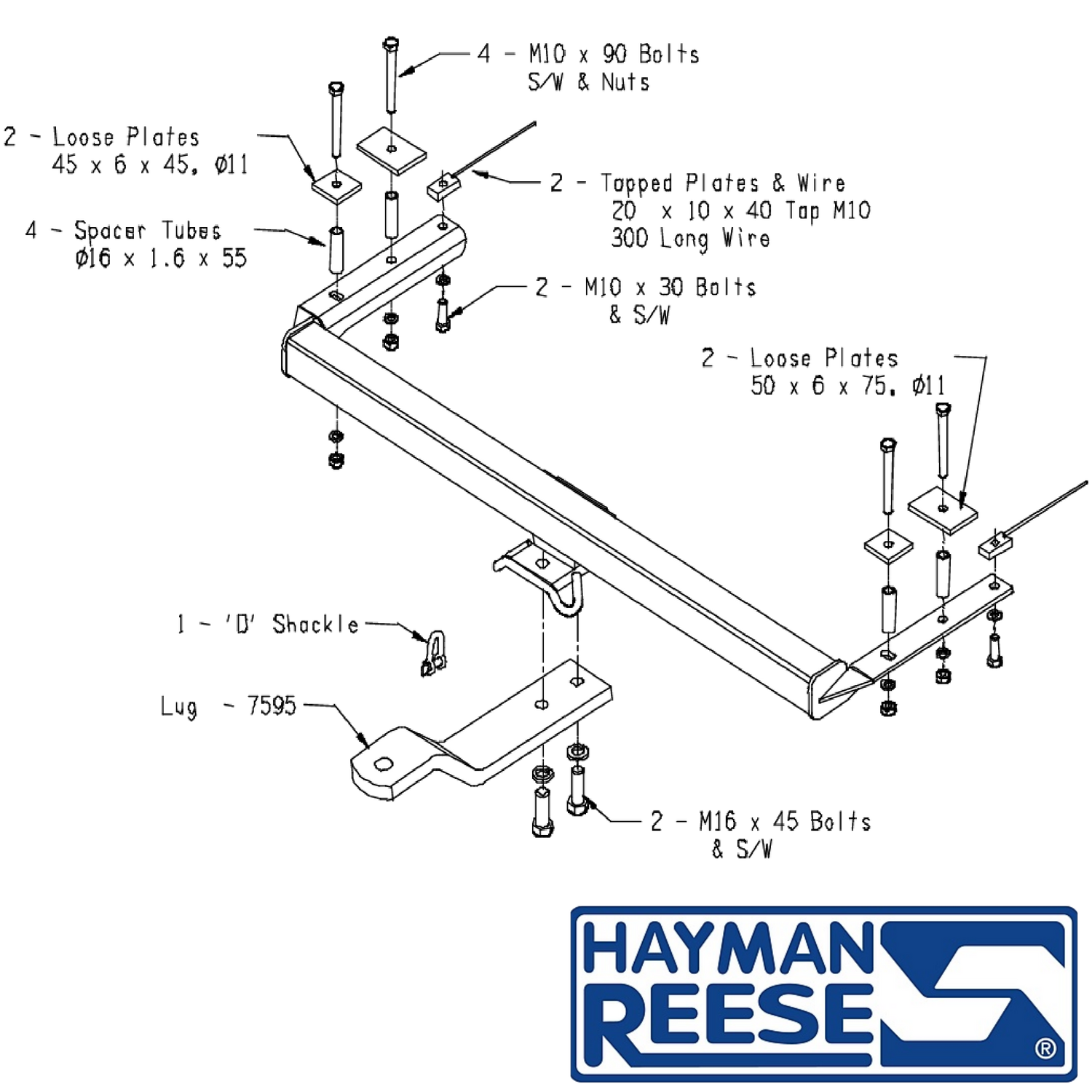 Saab 9-3 Sedan 03/1994 - 10/2002 - Towbar Kit