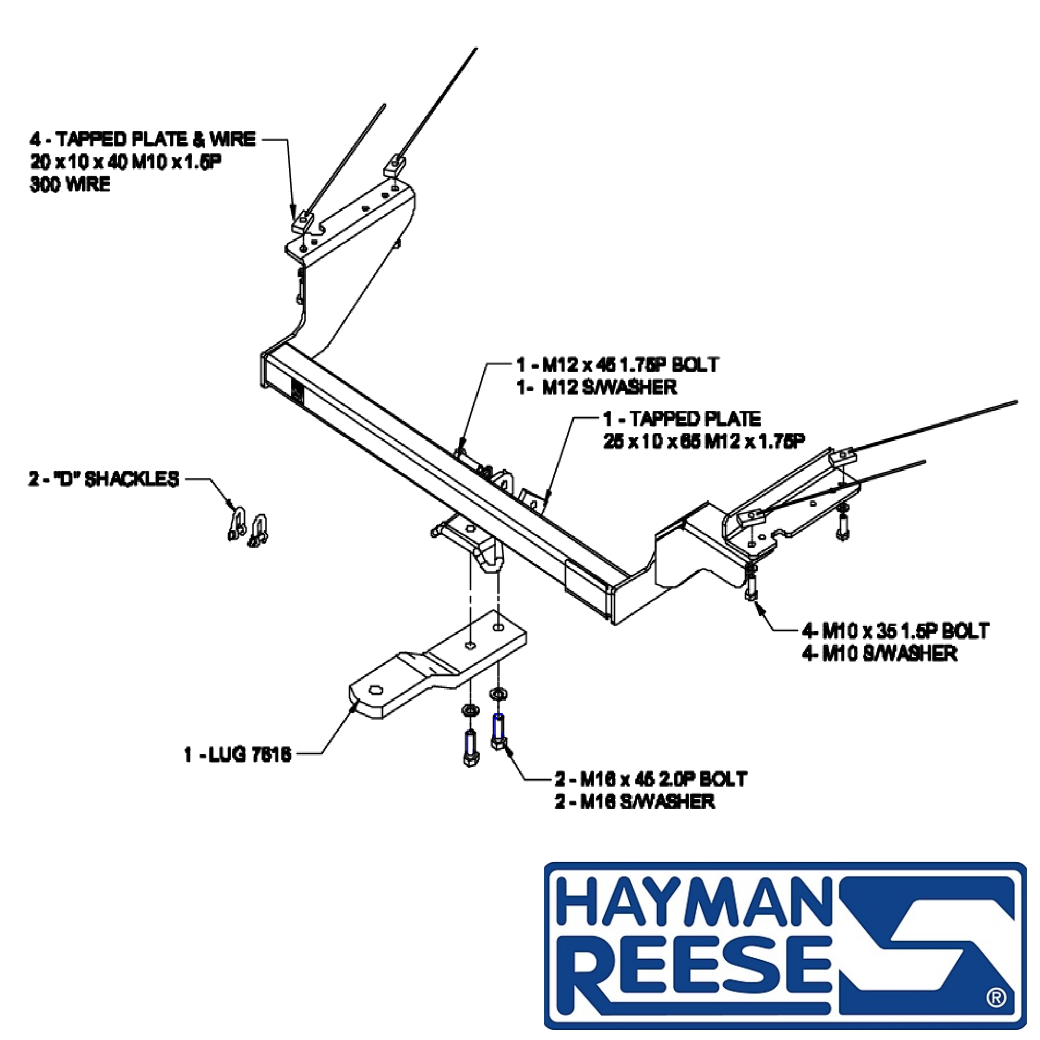 Honda CR V SUV 12 2001 02 2007 Towbar Kit STANDARD DUTY