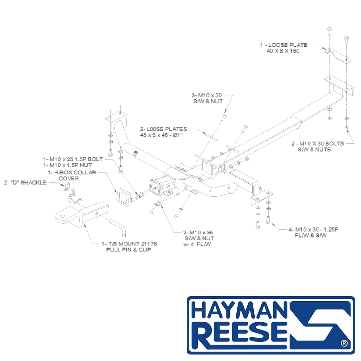 Toyota Camry XV30 Sedan 02/1993 - 06/2006 - Towbar Kit