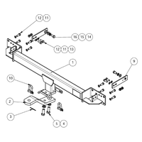 Mercedes-Benz C Class W204 Sedan 07/2007 - 07/2014  - Towbar Kit