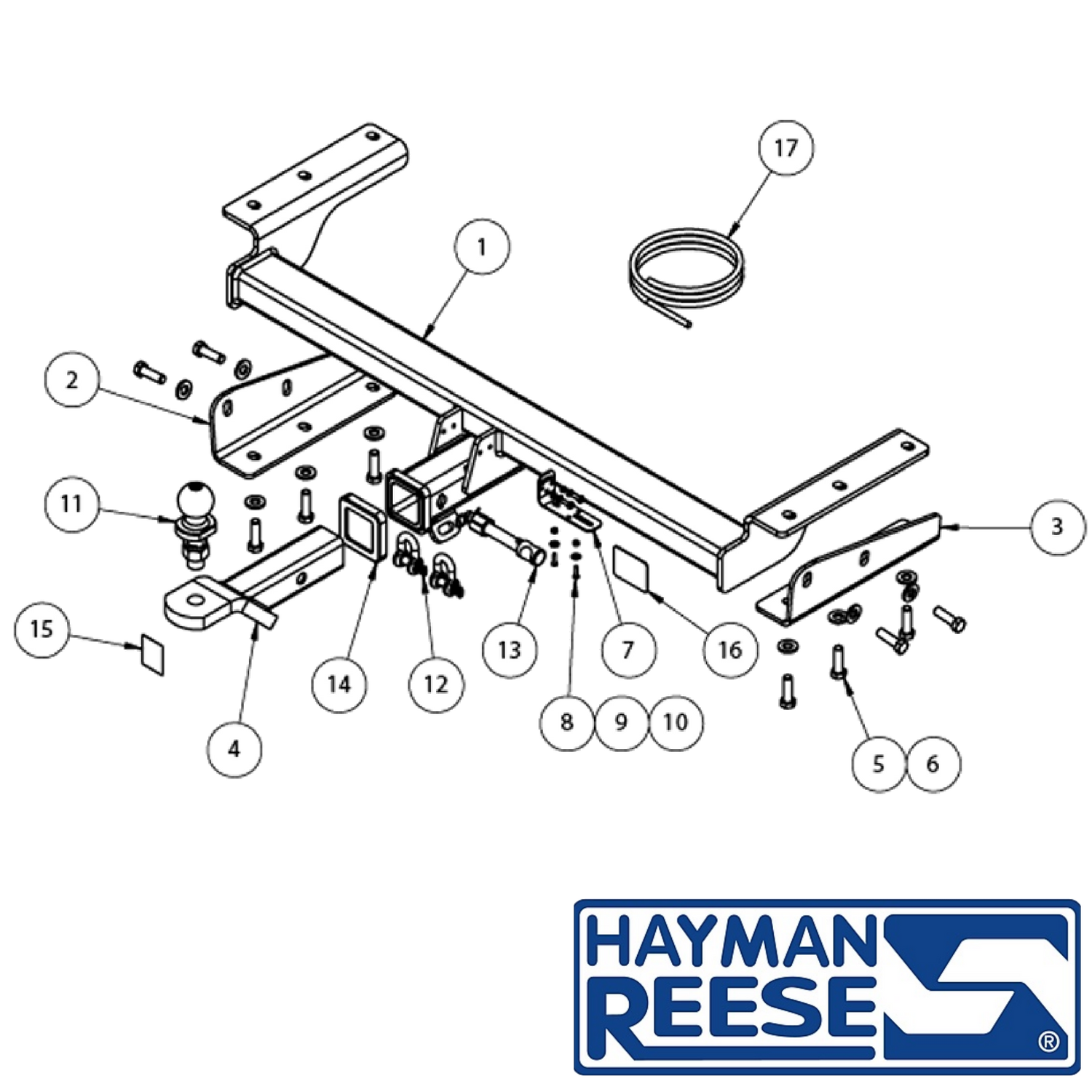 Lexus RX350 GGL25R SUV 11/2015 - 10/2022 (Not Hybrid or 7 seat) - Towbar Kit
