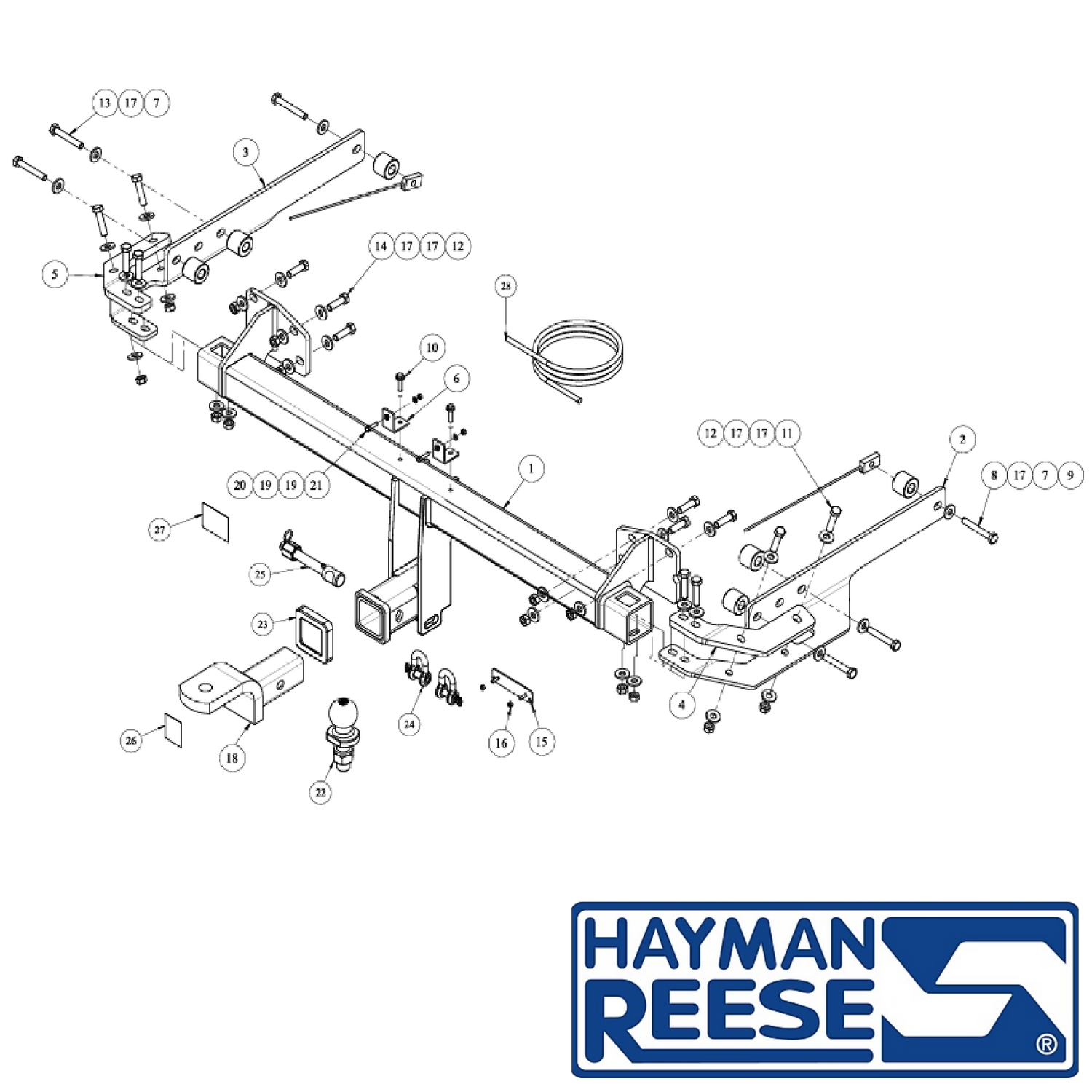 Kia Stinger Sedan 07/2017 - 12/2023 - Towbar Kit