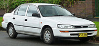 Toyota Corolla AE101, AE102 Sedan 10/1994 - 08/1998 - Towbar Kit