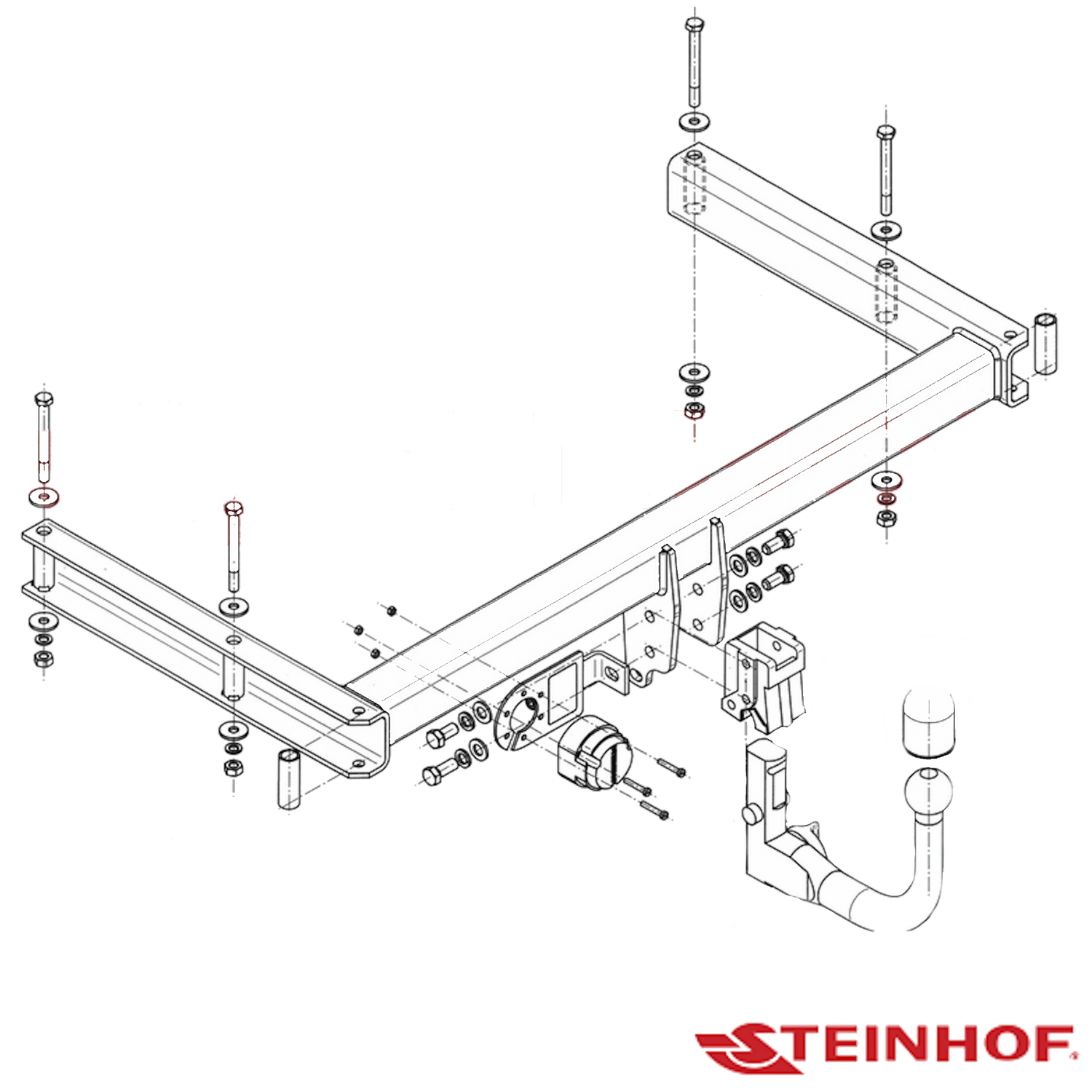 Audi A4 B8 Sedan 04/2008 - 01/2016 - Towbar Kit