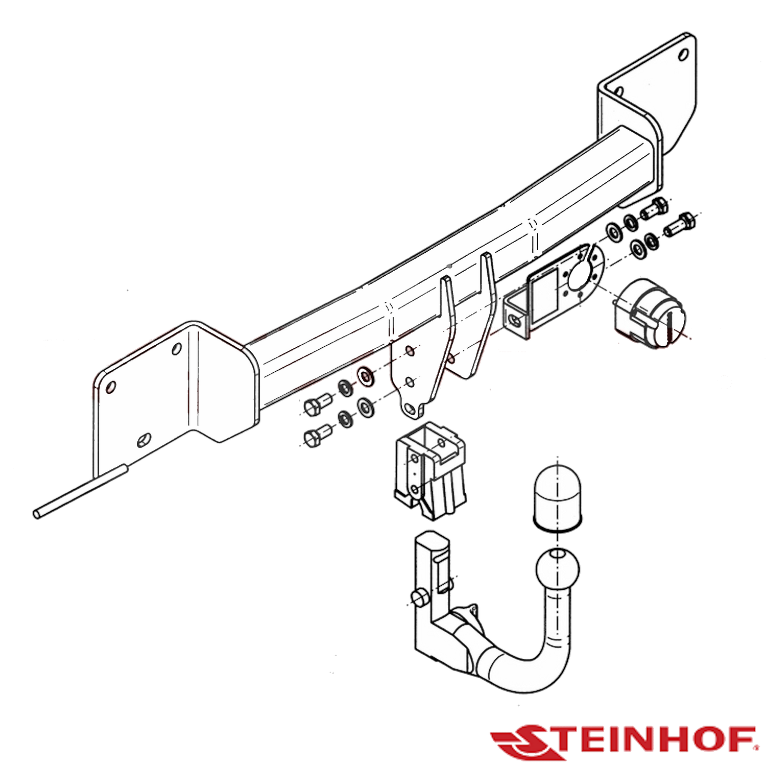 BMW 1 Series (E82,87,88,90,93) Hatch 10/2004 - 09/2011 (Not M Sport) - Towbar Kit
