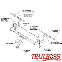 Mitsubishi L300 SF-SJ SWB/MWB/LWB Van & LPG 10/1986 - 08/1994 - Towbar Kit