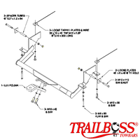 Mitsubishi Express Starwagon L300 2WD SWB MWB (Walkthrough only) 10/1994 - 02/2020 - Towbar Kit