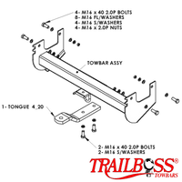Mitsubishi Rosa Bus 08/2000 - 12/2011 - Towbar Kit