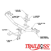 Mitsubishi Verada Sedan 07/1991 - 09/1996 - Towbar Kit