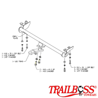 Mitsubishi Magna Sedan 04/1996 - 09/2005 (Easy Fit) - Towbar Kit