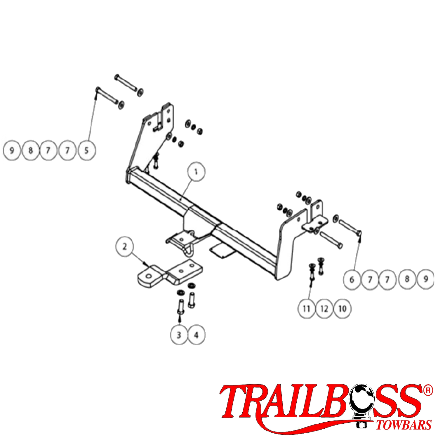 Mitsubishi Lancer Hatch 09/2008 - 12/2015 - Towbar Kit