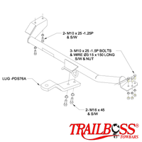 Nissan Pulsar N15 Sedan (Not SSS) 08/1995 - 06/2000 - Towbar Kit