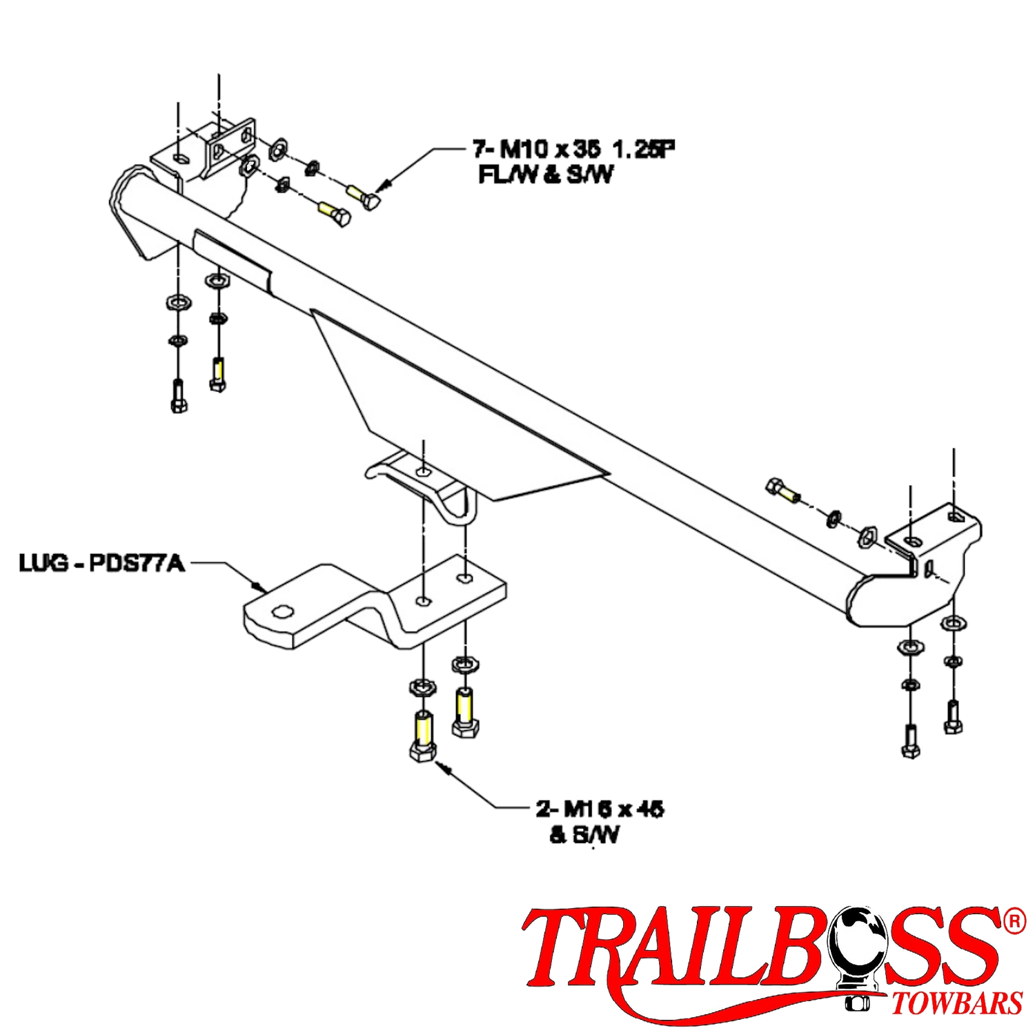 Nissan Maxima Sedan 02/1995 - 11/1999 - Towbar Kit