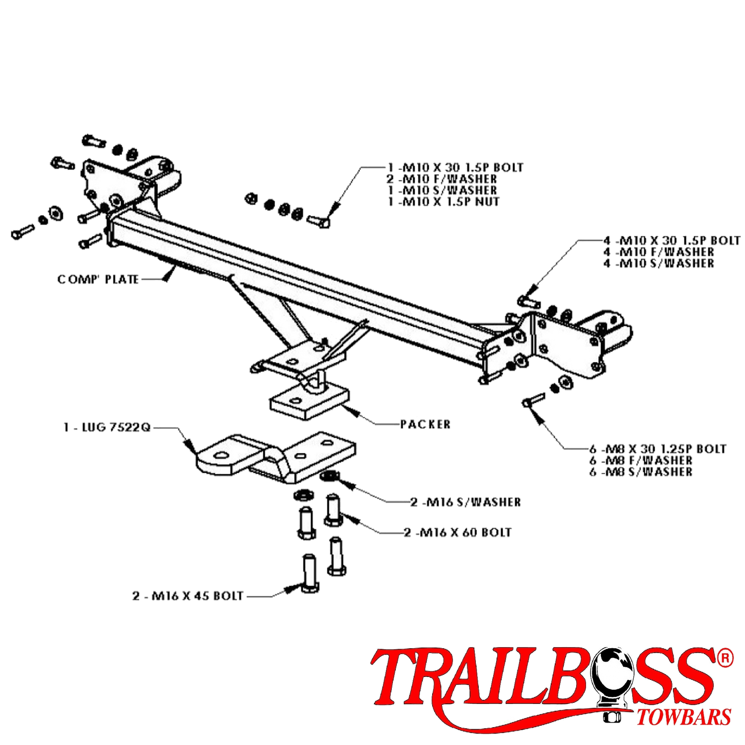 Nissan Pulsar N16 Sedan 07/2000 - 01/2006 - Towbar Kit