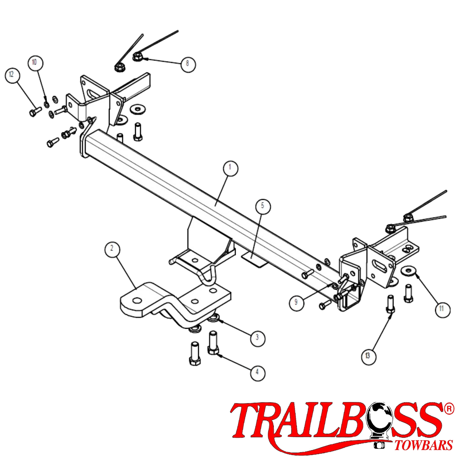 Nissan Maxima J31 & J32 Sedan 12/2003 - 12/2013 - Towbar Kit