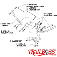 Ford Fairlane AU Sedan 02/1999 - 09/2002 - Towbar Kit