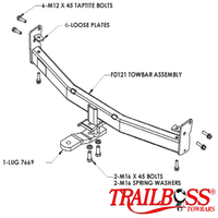 Ford Territory SUV 04/2004 - 10/2016 - Towbar Kit