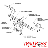 Ford Falcon AU BA BF FG FGX (XR6, XR8 & FPV Only) Tub Body 07/1999 - On - Towbar Kit