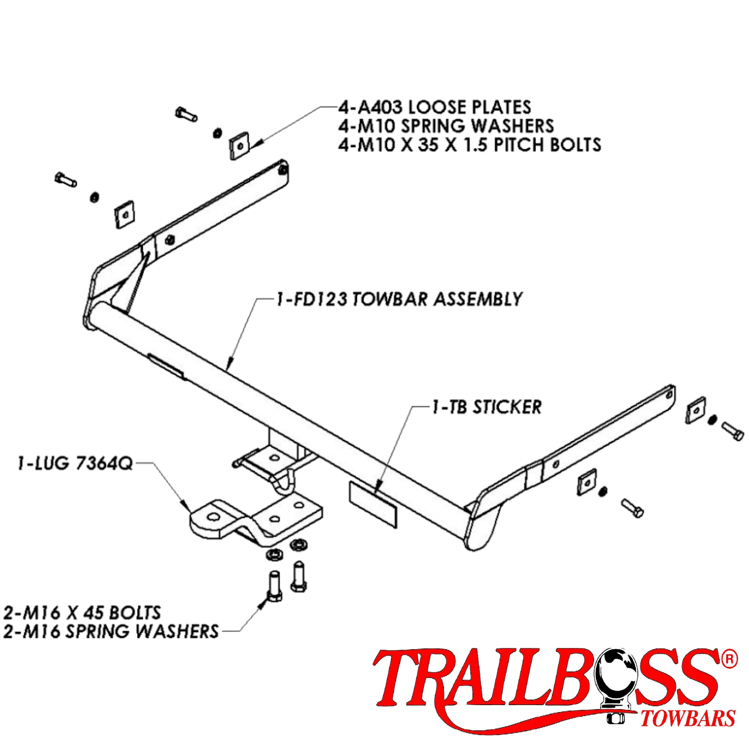 Ford Focus Hatch 05/2005 - 07/2011 - Towbar Kit