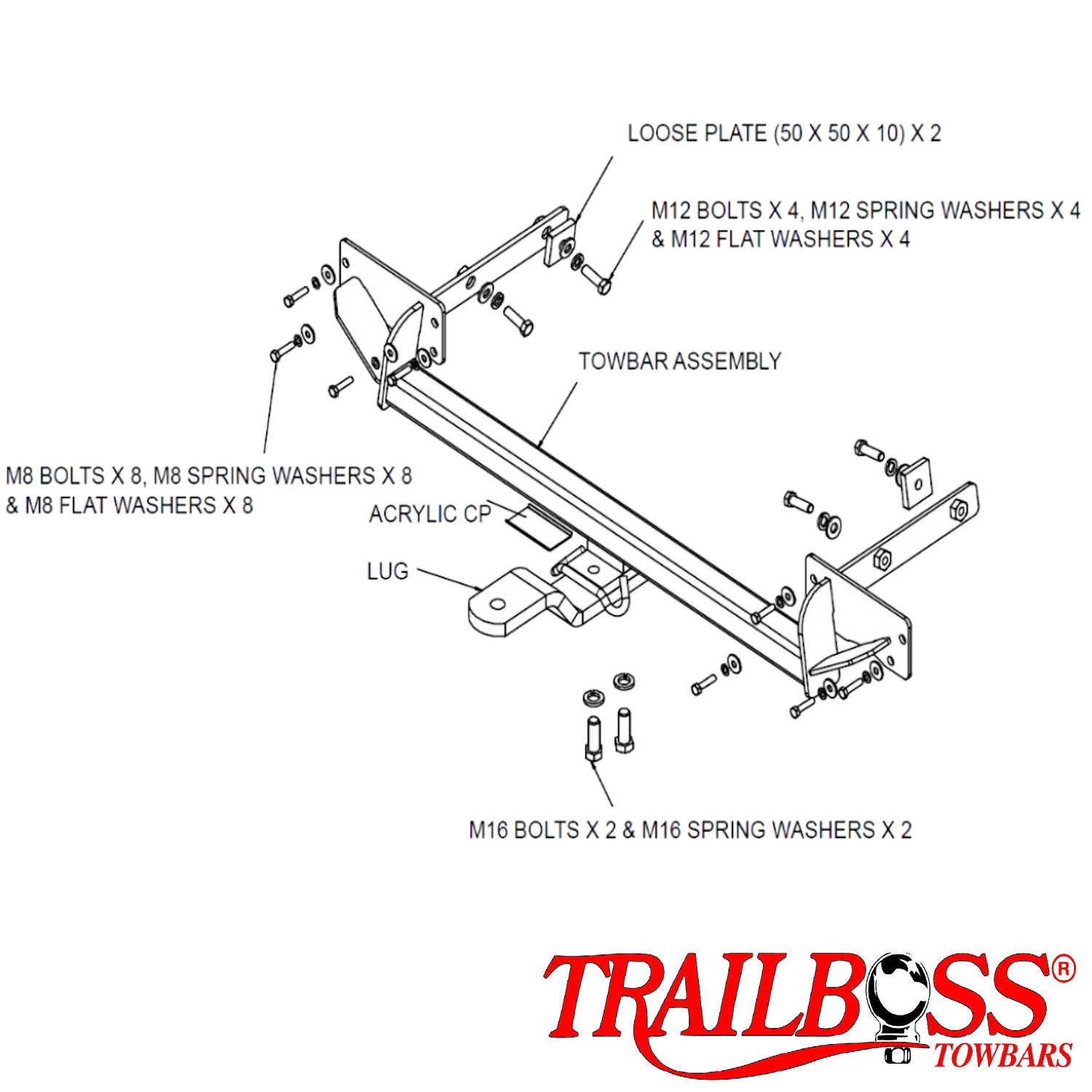 Ford Mondeo Wagon (Petrol only) 01/2009 - 12/2014 - Towbar Kit
