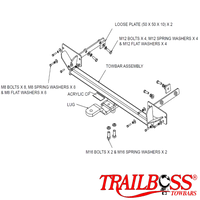 Ford Mondeo Wagon (Petrol only) 01/2009 - 12/2014 - Towbar Kit