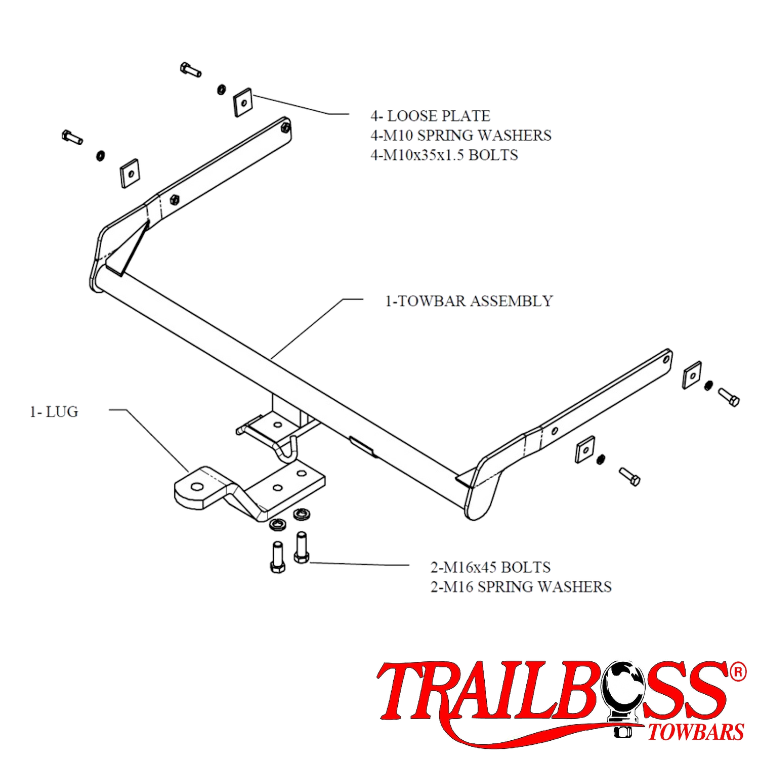 Ford Focus Sedan 07/2009 - 07/2011 - Towbar Kit
