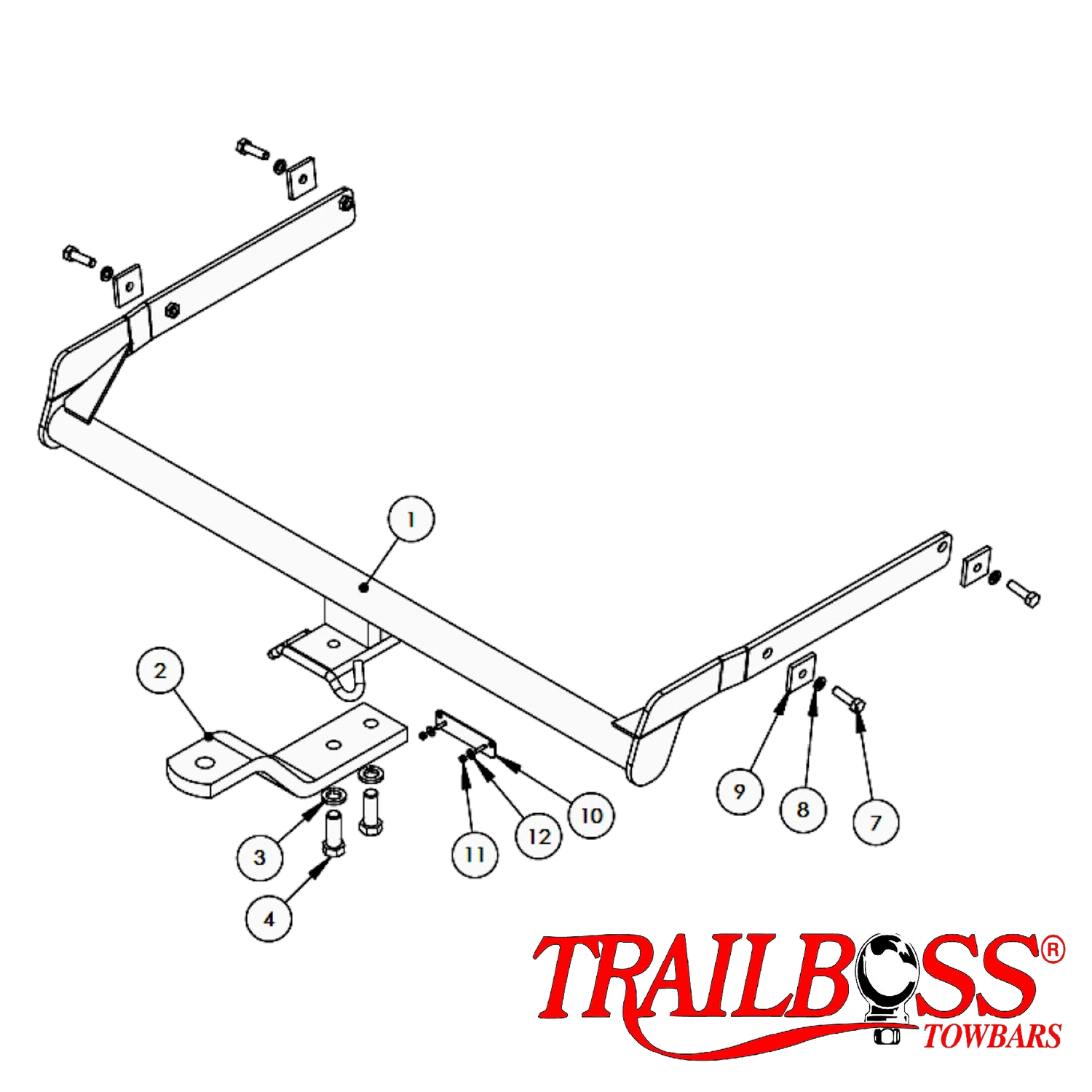 Ford Kuga TE SUV 02/2012 - 02/2013 - Towbar Kit