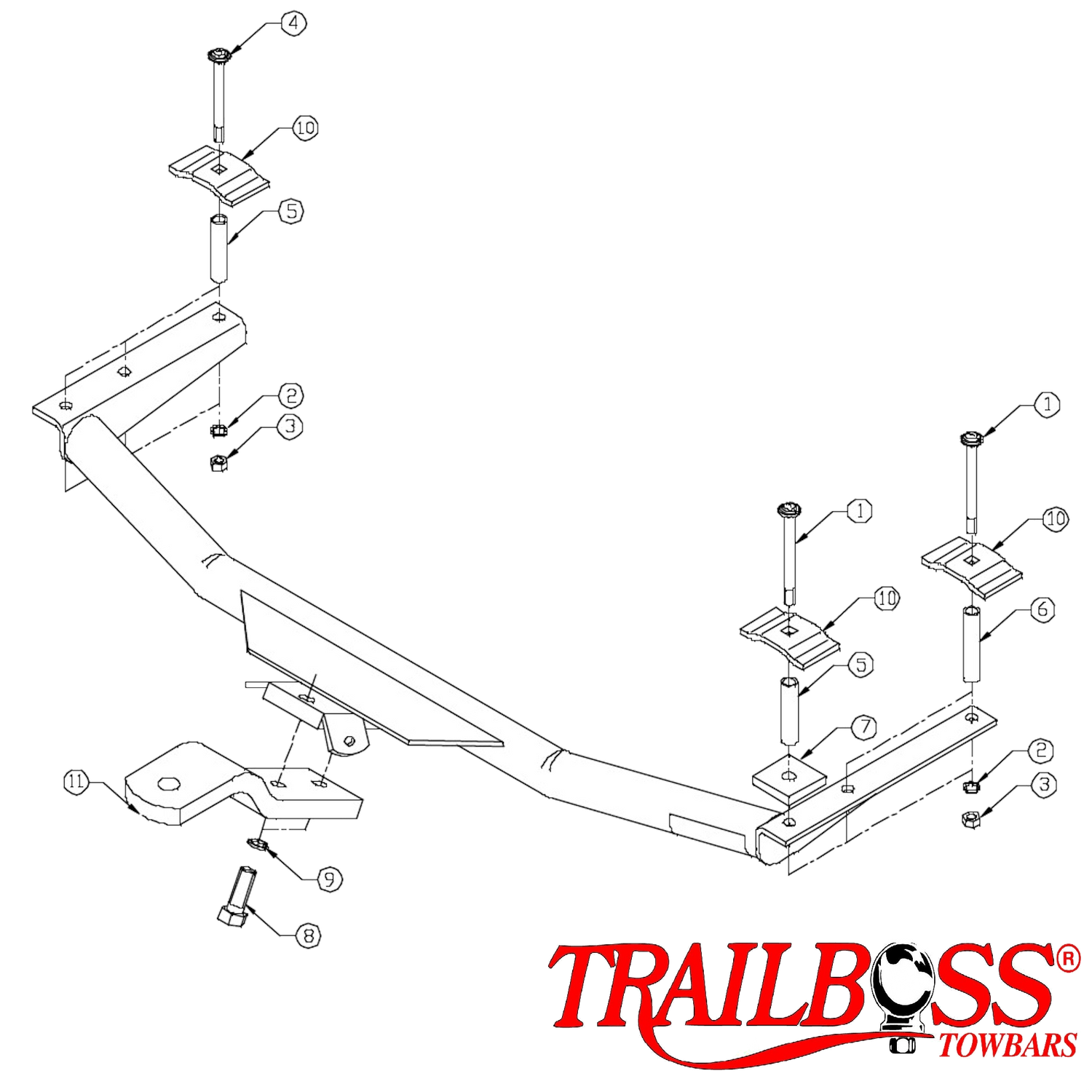 Holden Vectra JR Sedan 06/1997 - 08/1999 - Towbar Kit
