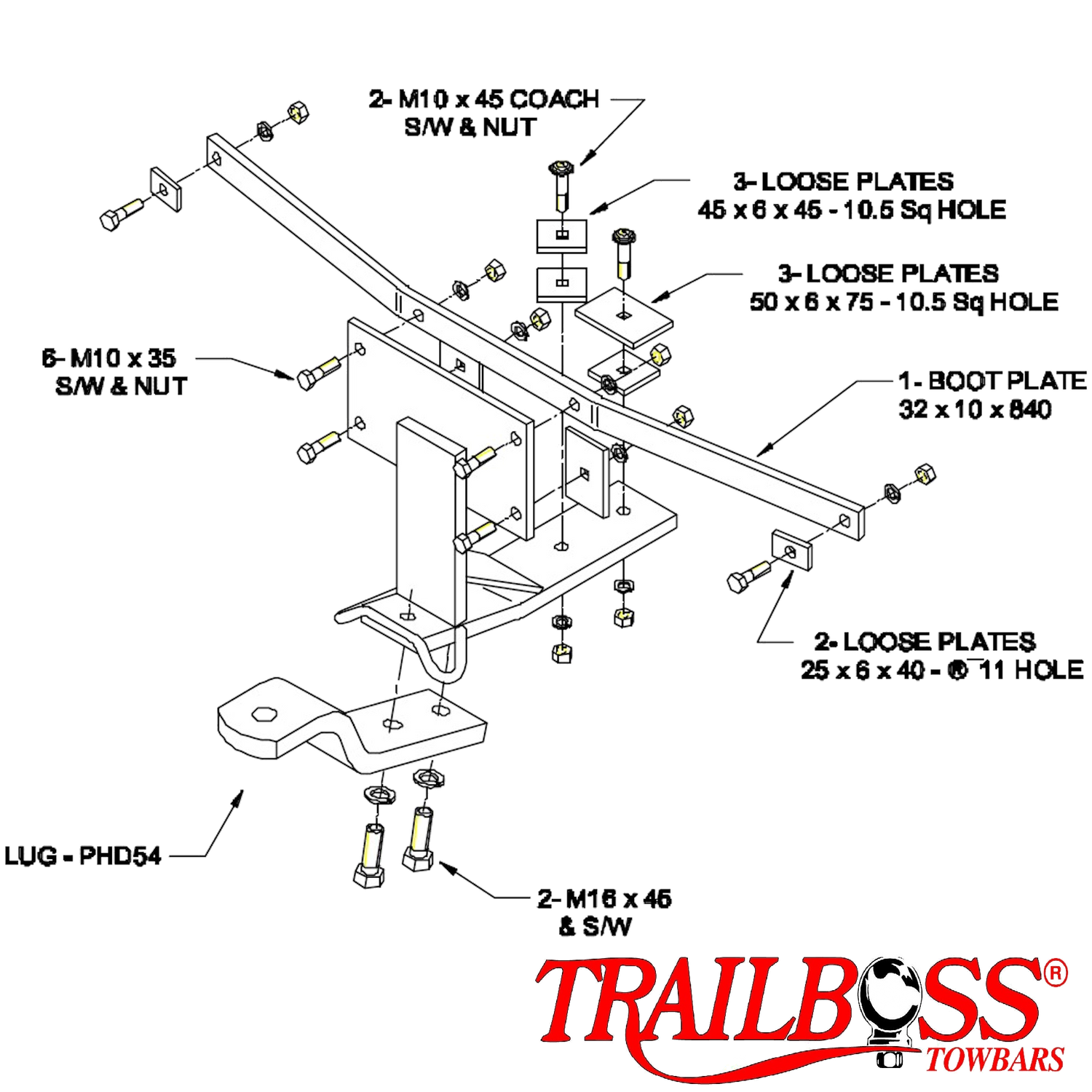 Holden Barina SB Hatch 05/1994 - 04/2001 - Towbar Kit
