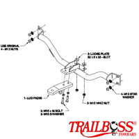 Holden Statesman WH, WK, WL Sedan 06/1999 - 07/2006 - Towbar Kit