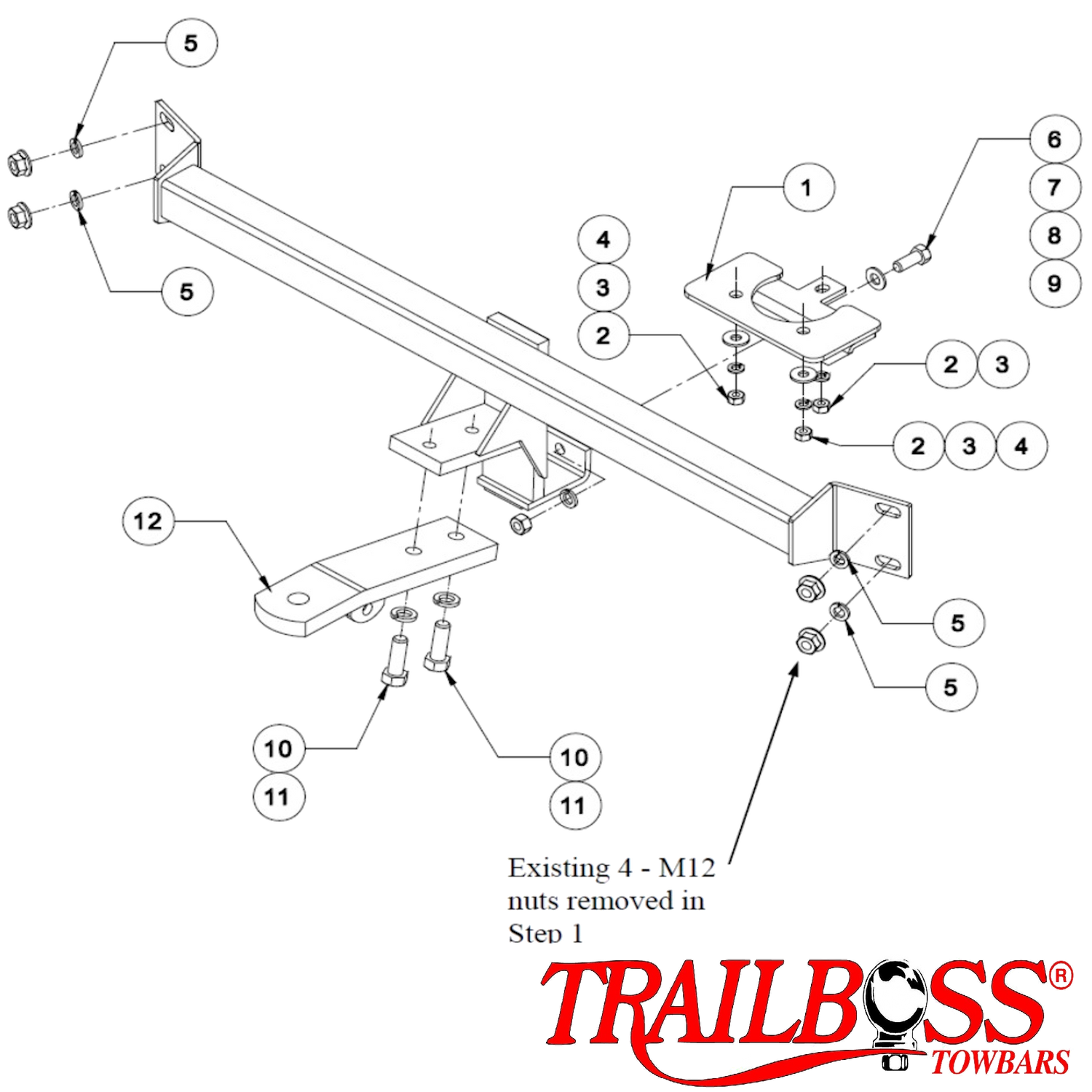 Holden Commodore VY VZ Sedan 10/2002 - 07/2006 - Towbar Kit