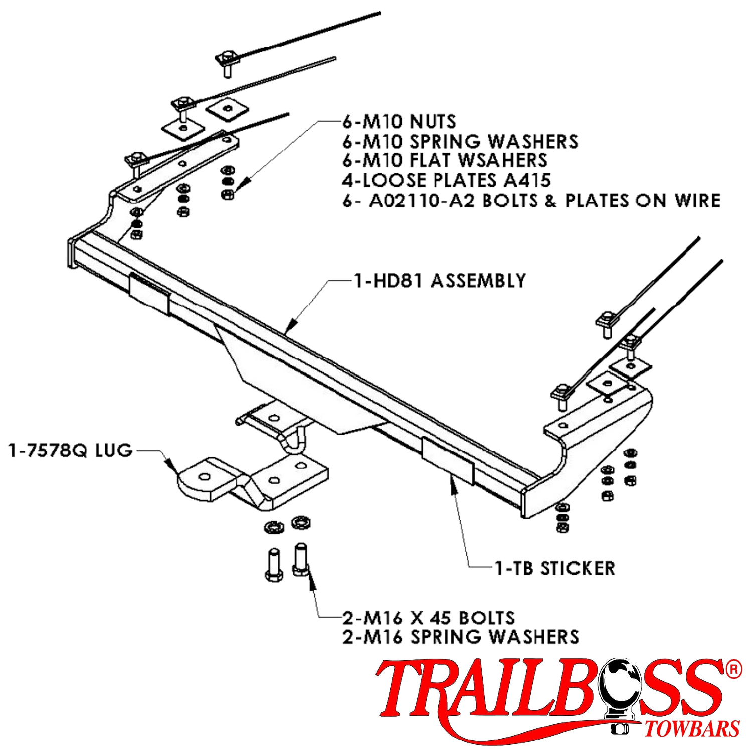 Holden Astra AH Hatch 10/2004 - 03/2010 - Towbar Kit