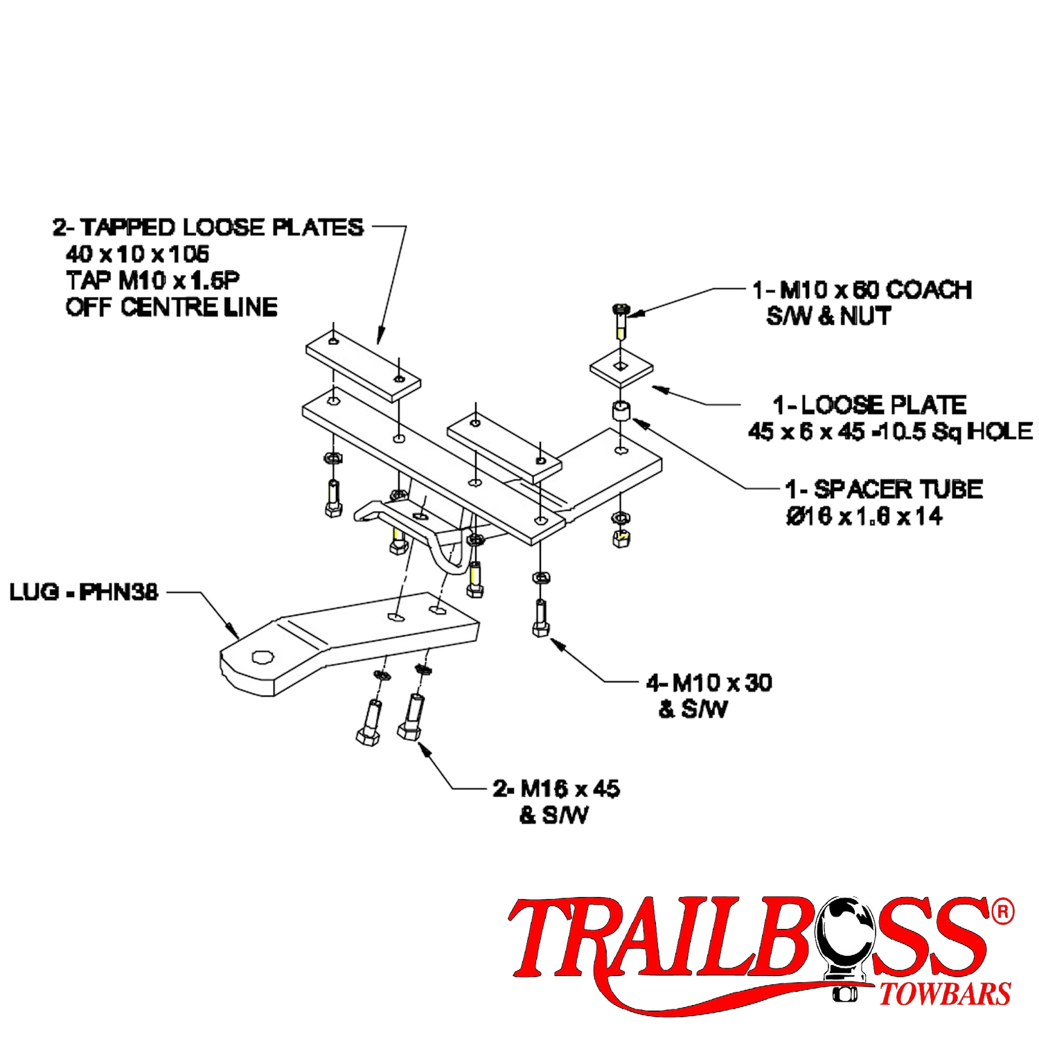 Honda Odyssey People Mover 05/1995 - 02/2000 - Towbar Kit