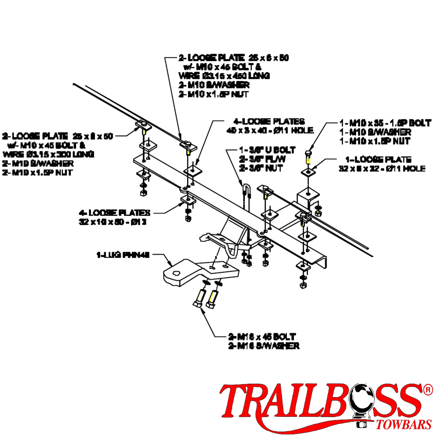 Honda Civic Hatch 08/1993 - 01/2006 - Towbar Kit