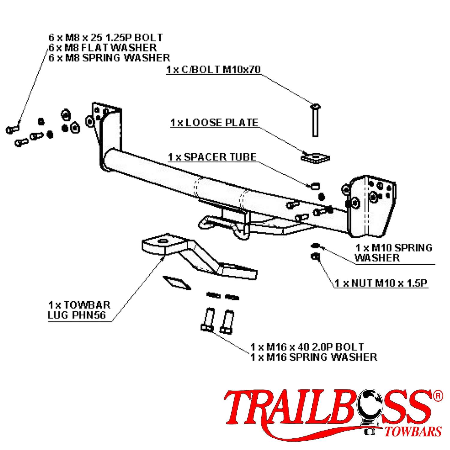 Honda Accord Sedan 06/2003 - 02/2008  - Towbar Kit