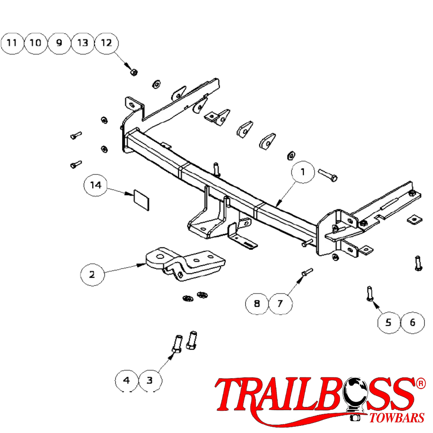 Honda Accord 9th Gen Sedan 06/2013 - On (Not Euro) - Towbar Kit