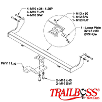 Hyundai Sonata Sedan 08/1998 - 08/2001 - Towbar Kit