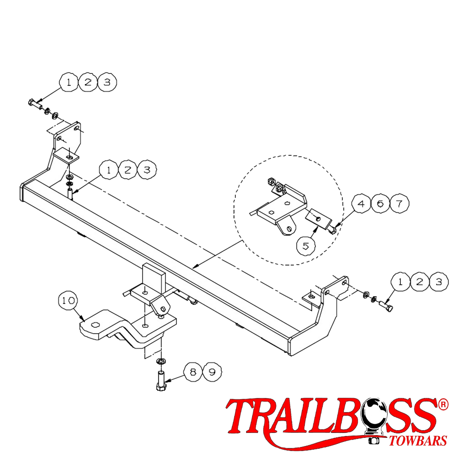 Hyundai Sonata Sedan 09/2001 - 05/2005 - Towbar Kit