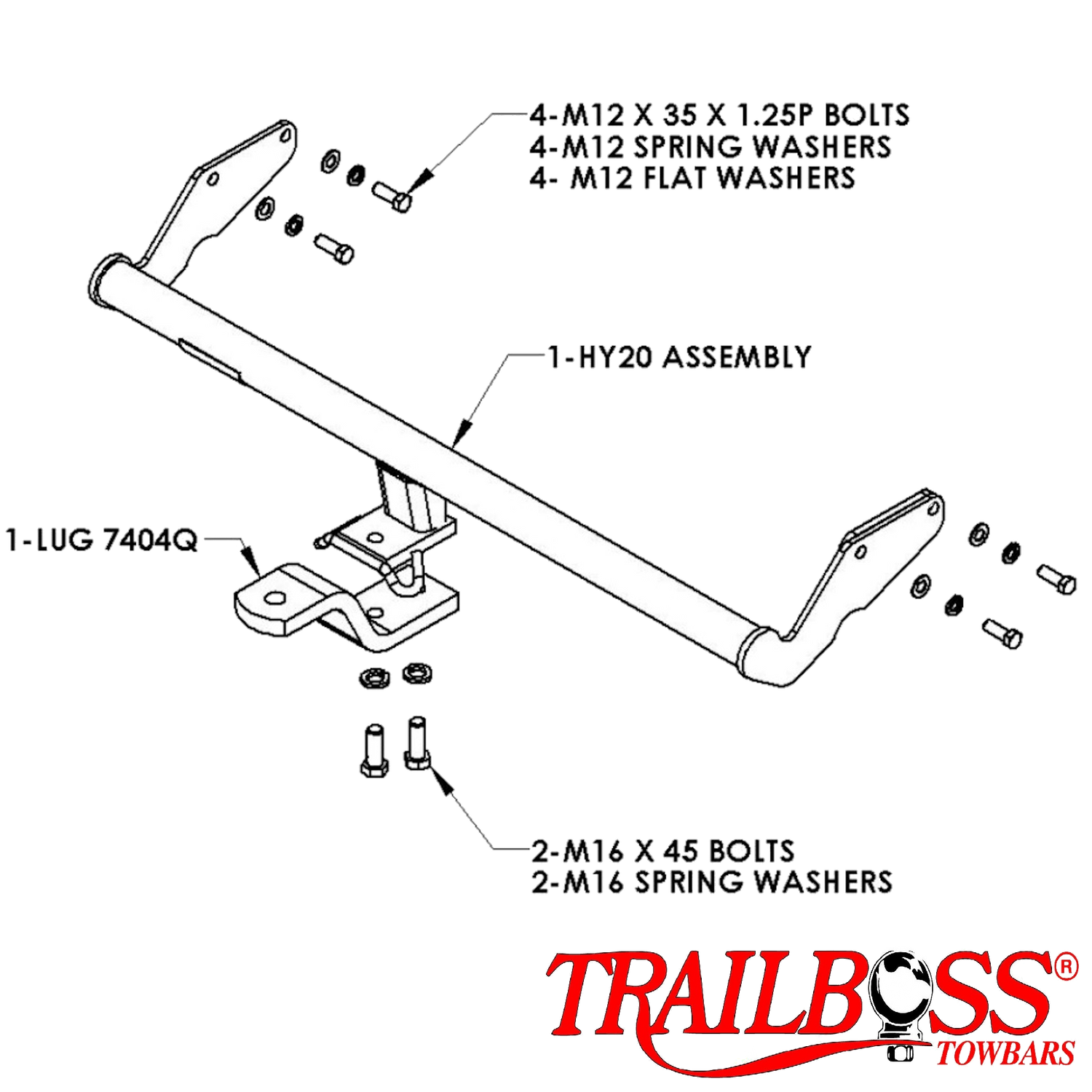 Hyundai Getz Hatch 10/2003 - 12/2011 - Towbar Kit