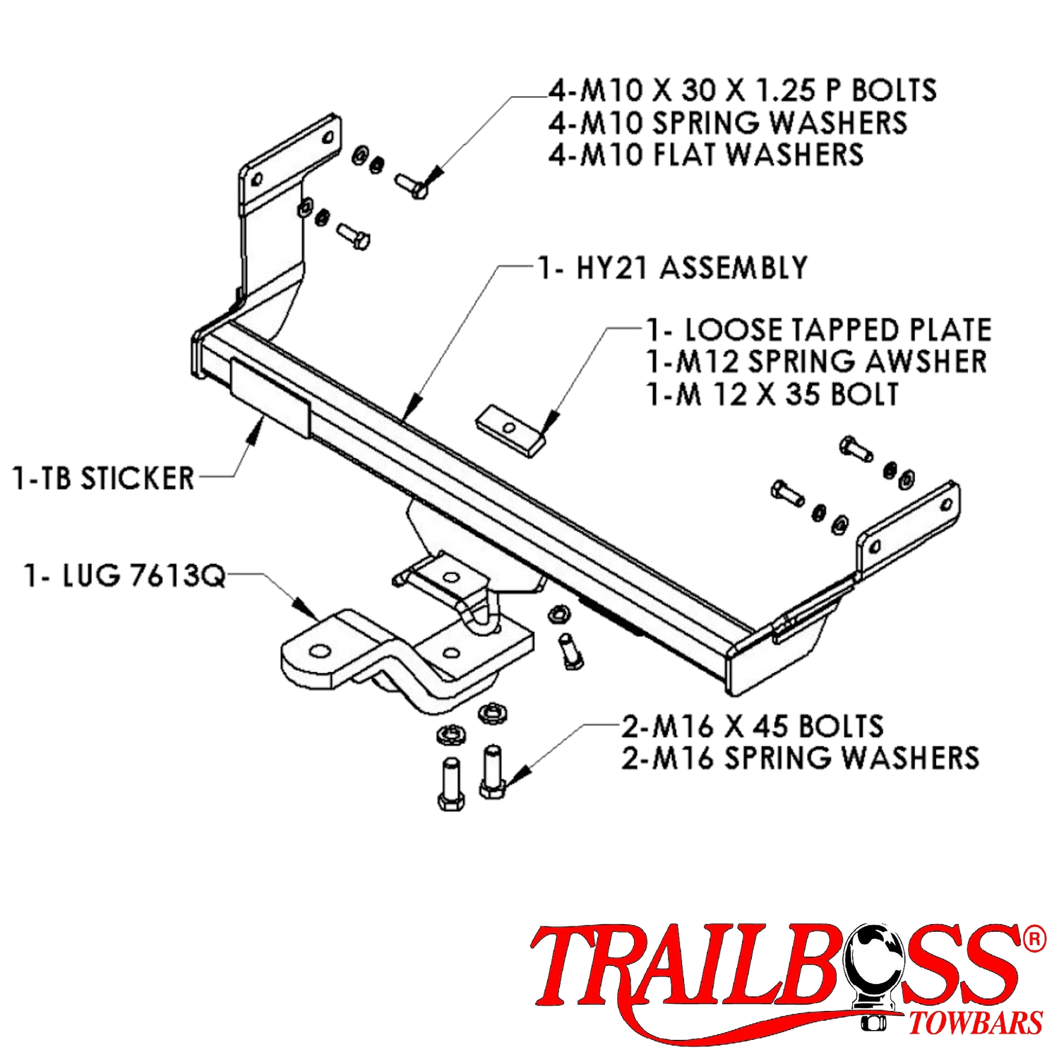 Hyundai Sonata NF Sedan 06/2005 - 12/2010 - Towbar Kit