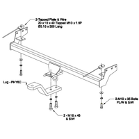 Hyundai Sonata Sedan 12/1993 - 07/1998 - Towbar Kit