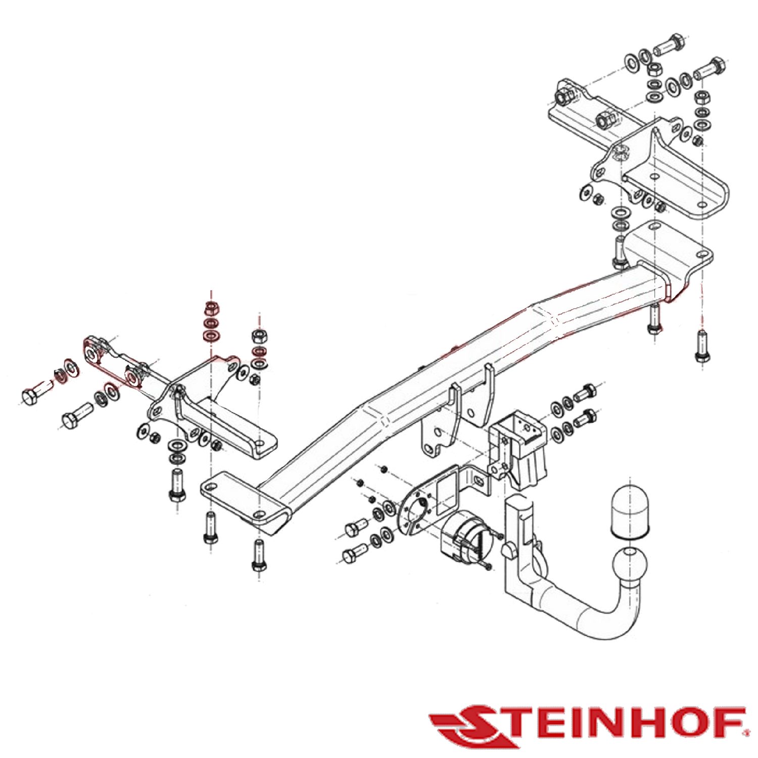 Fiat 500X Hatch 08/2015 - 01/2017 - Towbar Kit