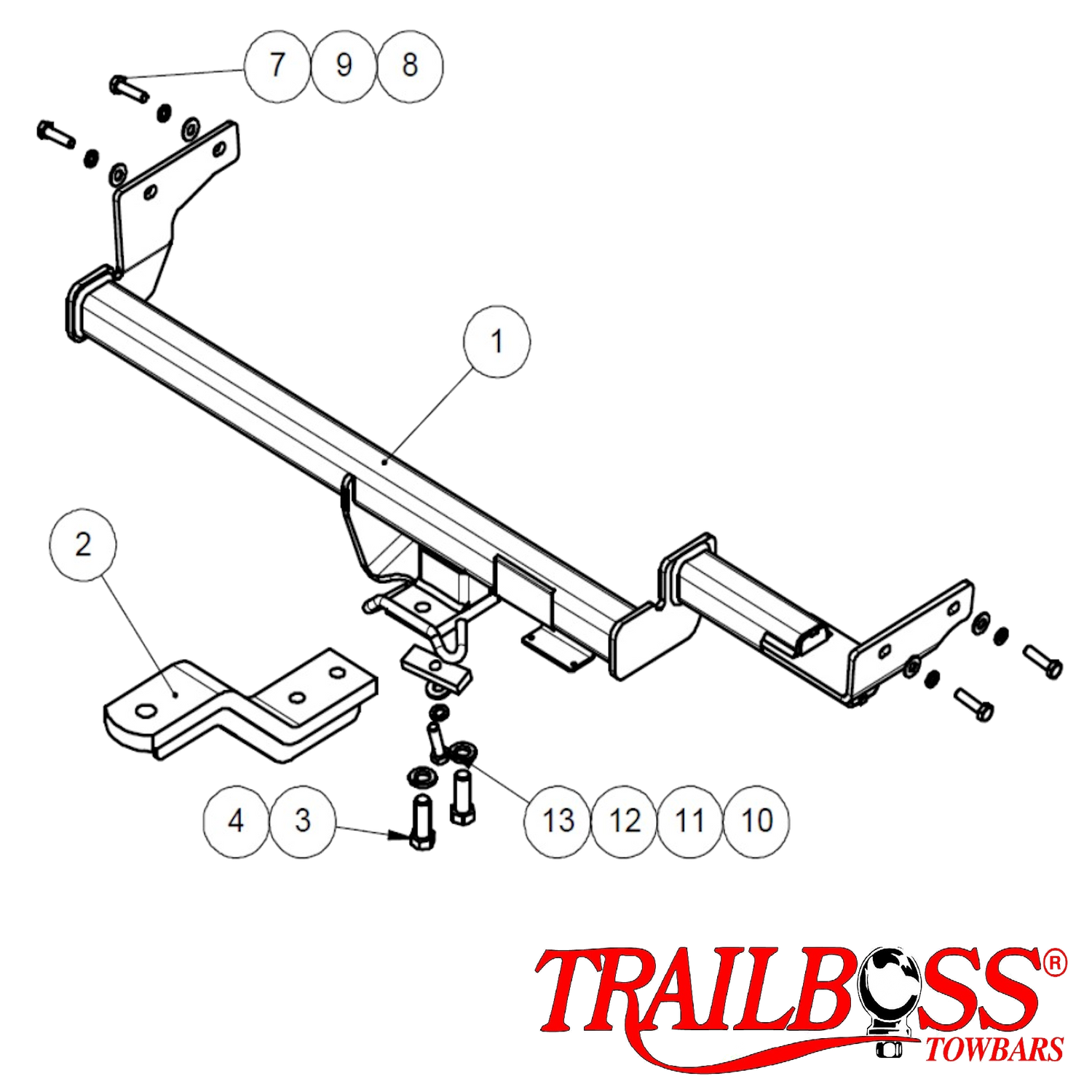 Kia Cerato (SI Only) Sedan 03/2009 - 07/2013 - Towbar Kit