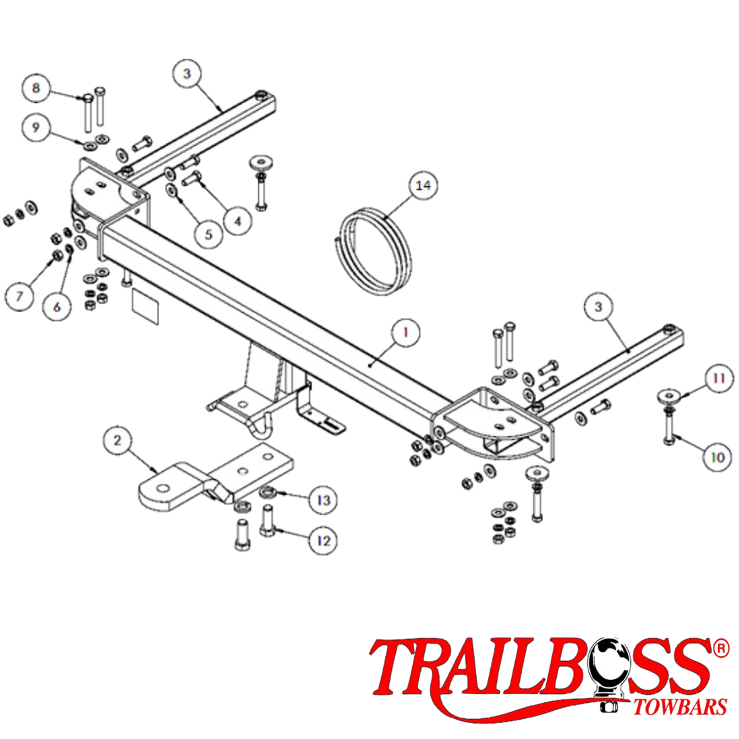 Kia Optima Sedan 01/2011 - 09/2015 (Not GT) - Towbar Kit