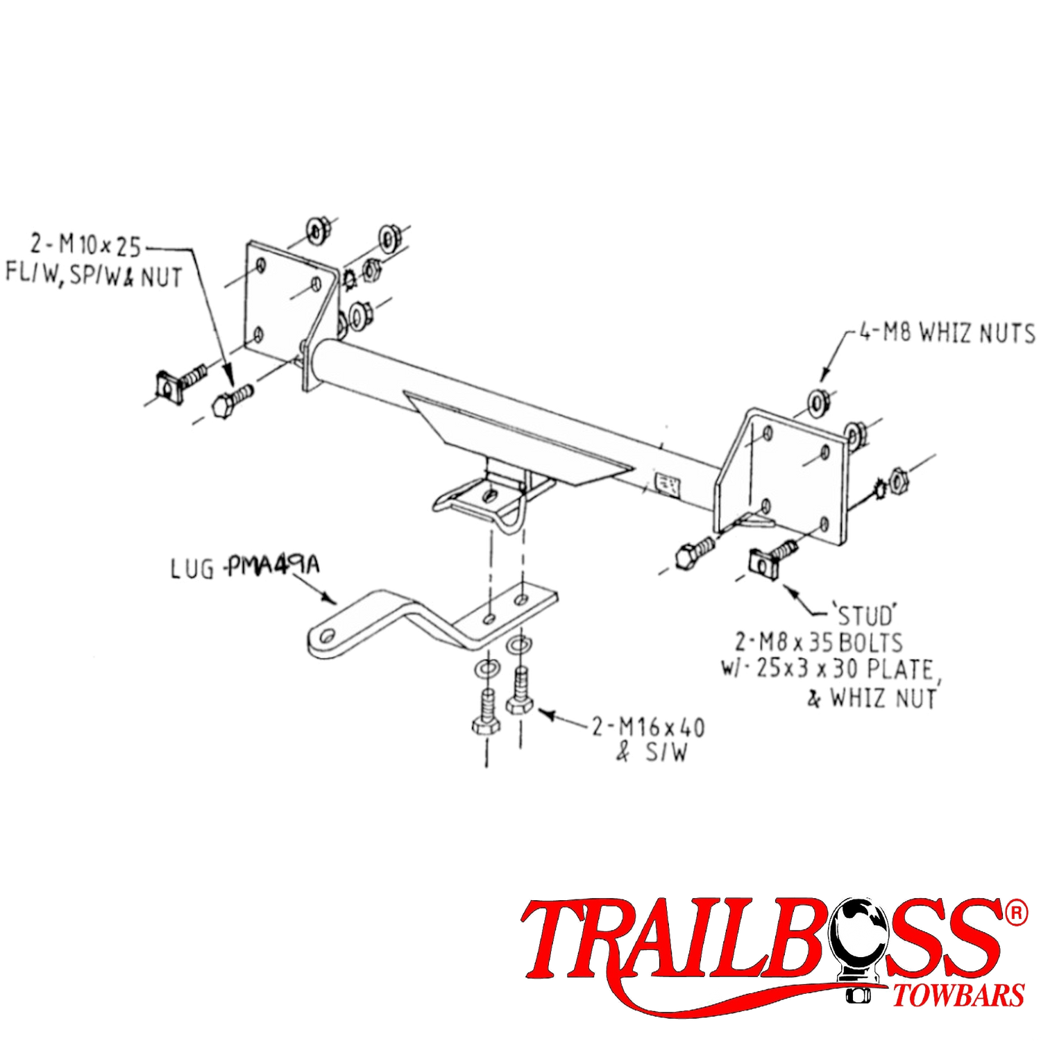 Mazda 323 Hatch 09/1989 - 07/1994 - Towbar Kit