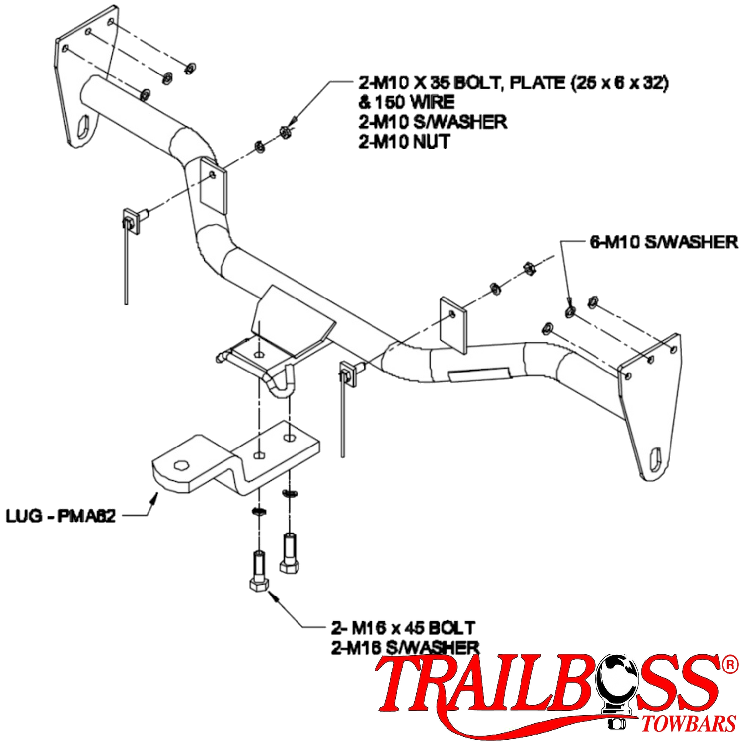 Mazda MPV People Mover 09/1999 - 12/2006 - Towbar Kit