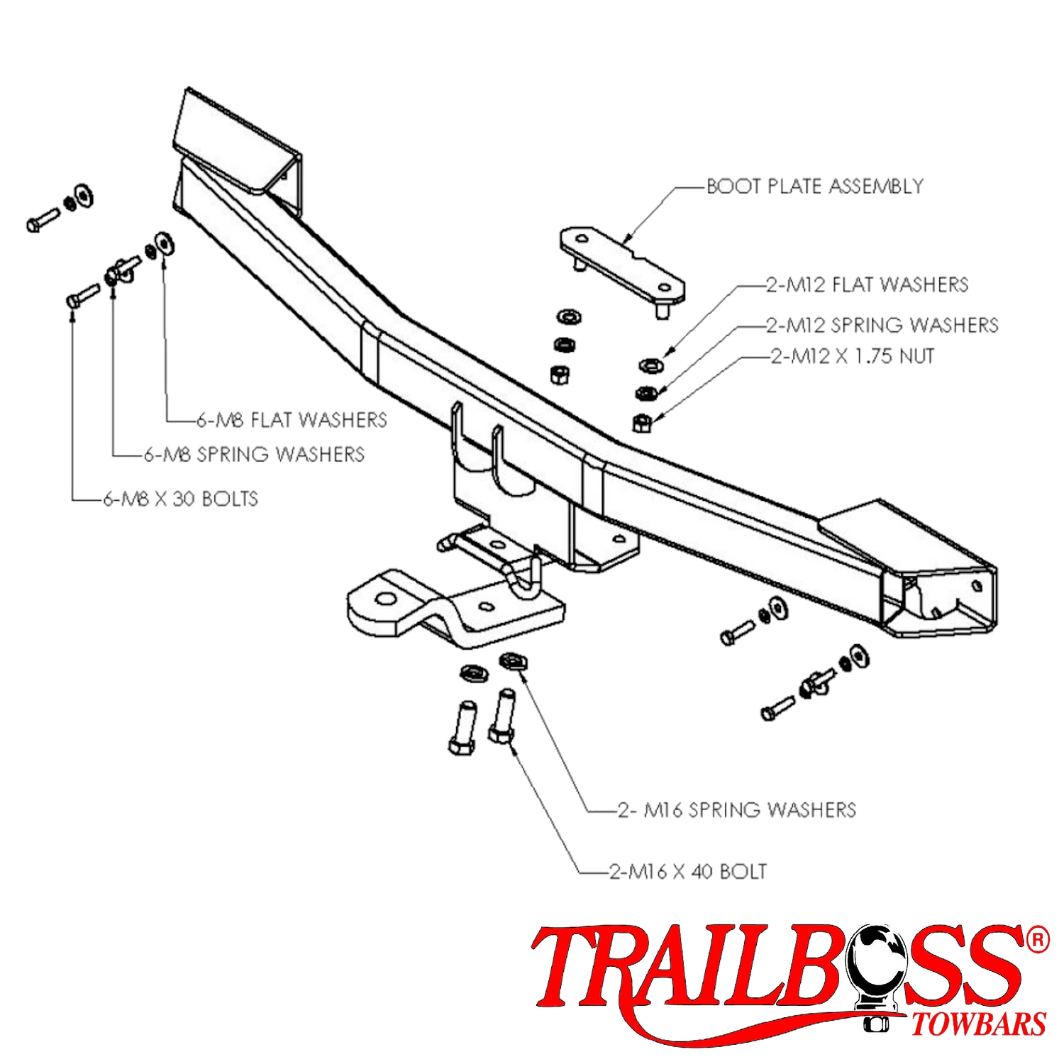 Mazda 6 Sedan 08/2002 - 03/2008 - Towbar Kit